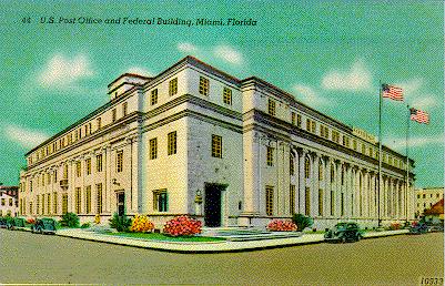 The David W. Dyer Federal Building and U.S. Courthouse is a skillful example of Mediterranean Revival architecture.